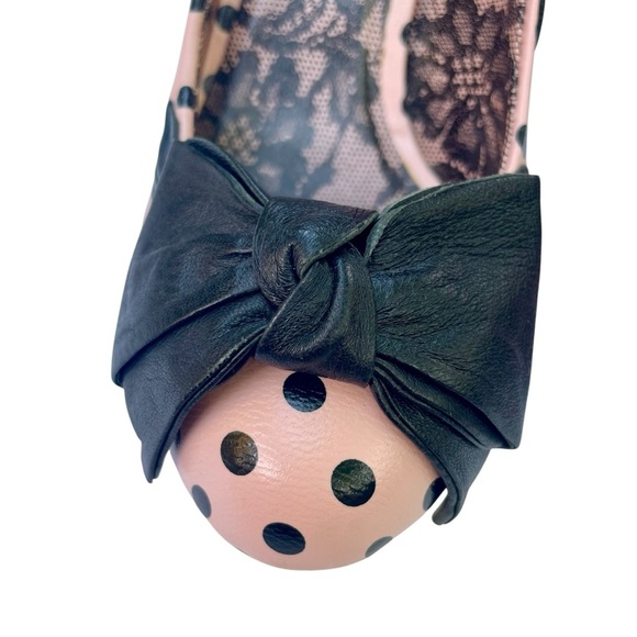 Office London Polka Dot Pin-Up Pumps -Size 7- 50s Retro Glam Coquette high heels - Picture 8 of 16